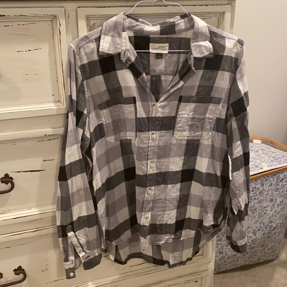 Universal Thread black/white buttonup szXL (100% cotton)